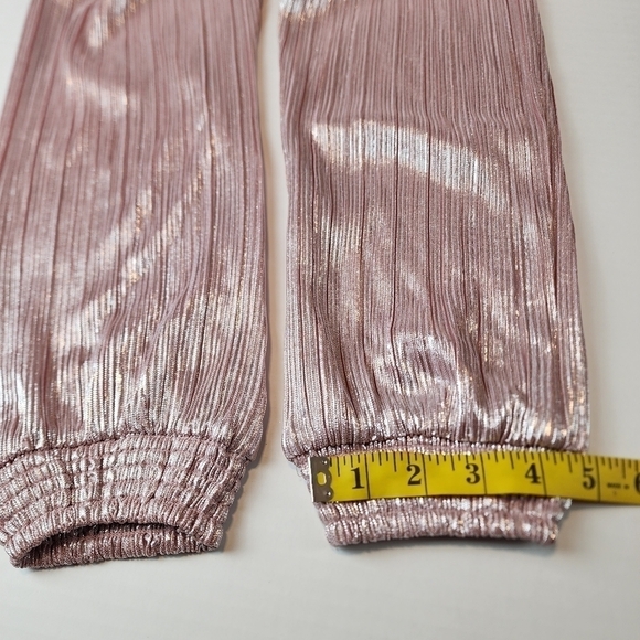 PEEK special occasion pants size 12 Rose Pink metallic NEW - Picture 12 of 14